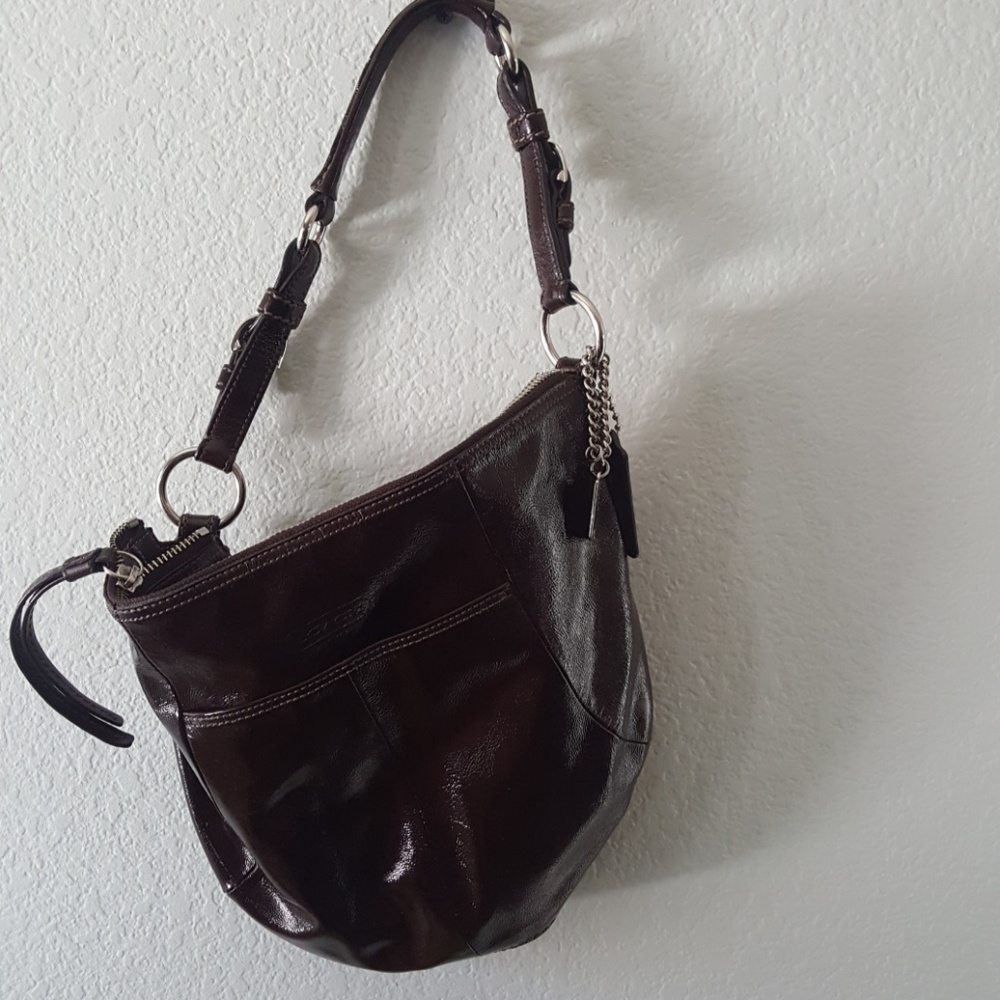 Patent Coach Handbag